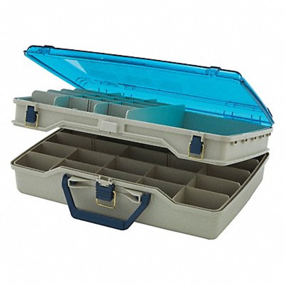 1PACK Plano Cmprt Box,Brass Bail,Beige-Blue,Adj 115503 115503 ZO-G6150374