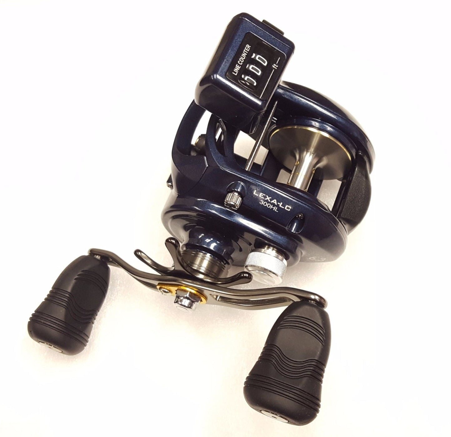 Daiwa Lexa-LC 6.3:1 Line Counter Baitcast Left Hand Fishing Reel - Lexa-LC300HL