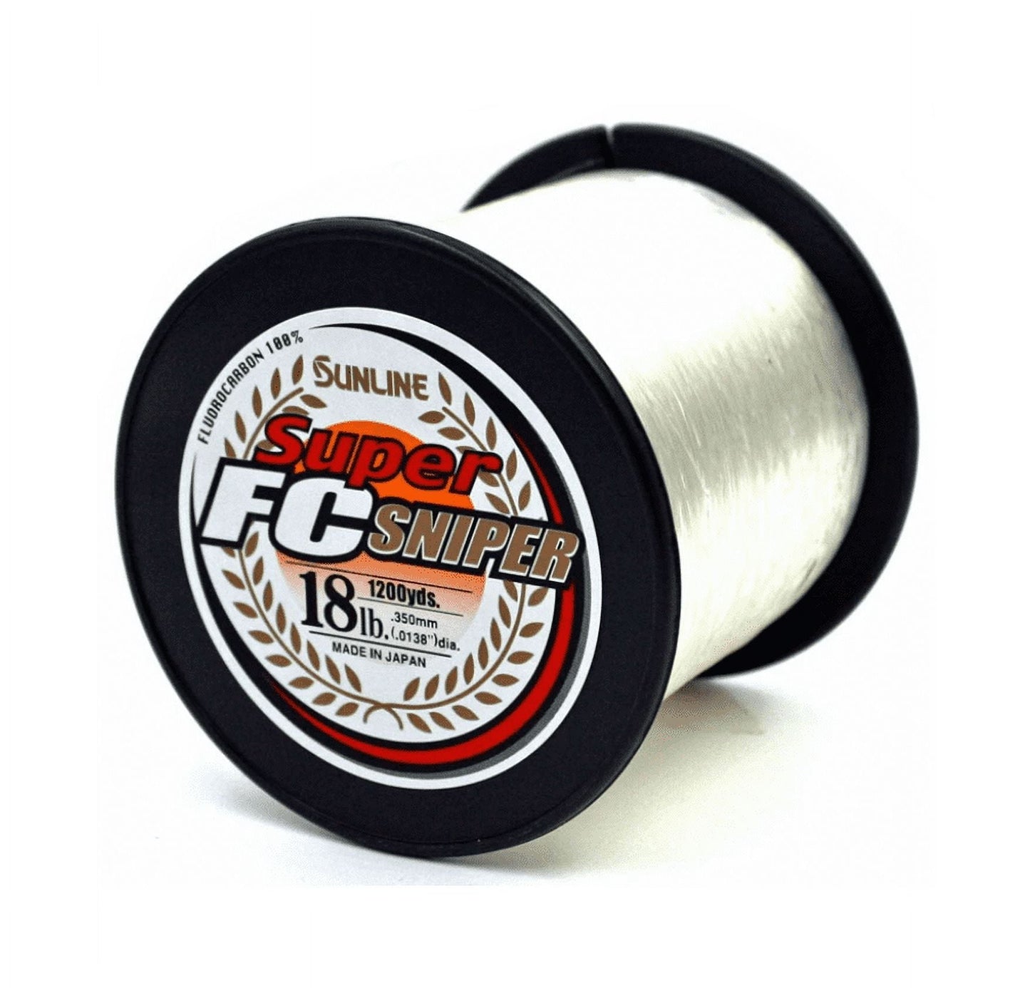 Sunline 63038948 14 lbs Super FC Sniper Fluorocarbon Fishing Line, Natural Clear - 1200 yards