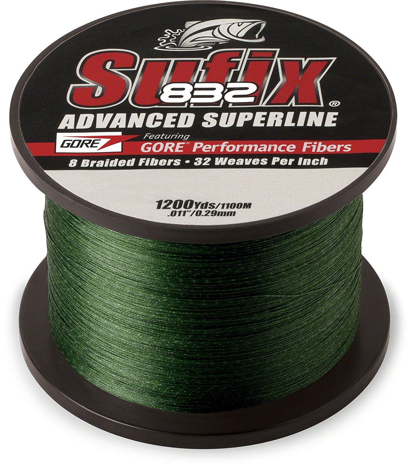 Sufix 832 Advanced Superline 15 Lb, 1200 Yards, Green - 660-315G