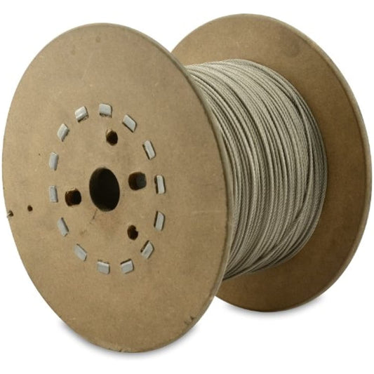 American Fishing Wire 49-Strand Cable Bare 7x7 Stainless Steel Leader Wire, Bright Color, 90 Pound Test, 300-Feet