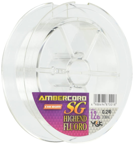 YGK YOZ-AMI CHERUM AMBERCODE Highend Fluoro HP 100m 1.2lb #0.2  Fishing Line NEW