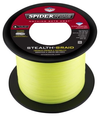 SpiderWire Stealth? Superline, Hi-Vis Yellow, 80lb | 36.2kg Fishing Line