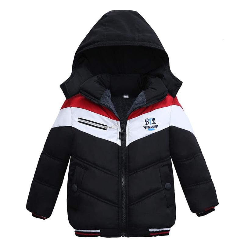 BTR Long Sleeved Hooded Padded Jacket For Boys
