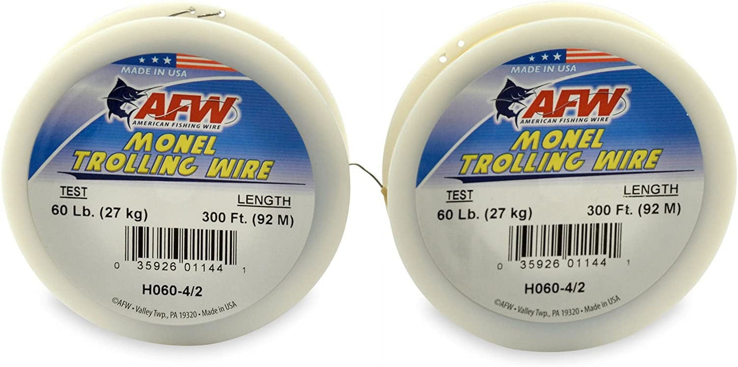 American Fishing Wire Monel Trolling Wire Nickel-Copper Alloy 40lb 300'